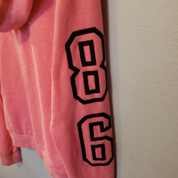 PINK Victoria Secret's zip up hooded sweatshirt size small - Picture 4 of 5